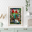 Diamond Painting Parrots Branch DIY Embroidery Mosaic Craft Needlework Decor Kit