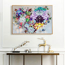 DIY Succulent Heart Oil Paint by Numbers Drawing on Canvas Pictures Home Deco