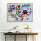 DIY Succulent Heart Oil Paint by Numbers Drawing on Canvas Pictures Home Deco