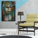 Oil Paint by Numbers Kit Priest DIY Picture Drawing Artwork Wall Crafts Gif