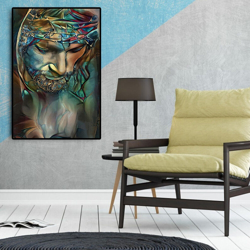 Oil Paint by Numbers Kit Priest DIY Picture Drawing Artwork Wall Crafts Gif