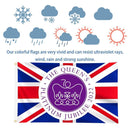 Platinum Jubilee Flag Polyester Queen Elizabeth Banner - British Decor (1)