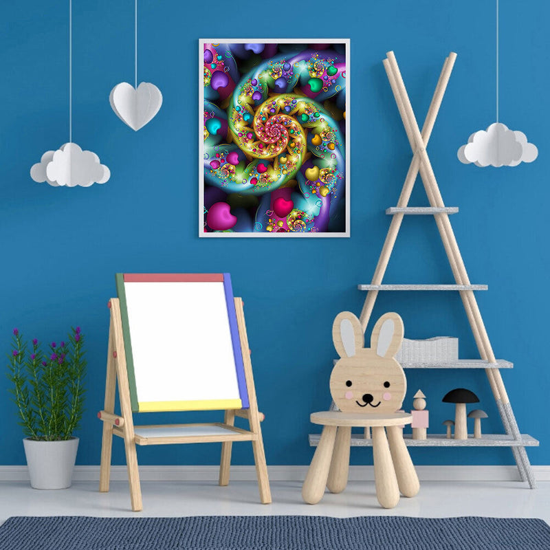 Love Vortex Oil Paint By Numbers Kits Canvas Picture Wall Art DIY Craft