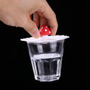 Silicone Cup Lid Transparent Heat-resistant Dustproof Reusable (Red Head)
