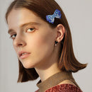 3pcs DIY Full Drill Diamond Painting Hair Clip Rhinestone Bow Hairpins Bars