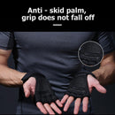 Sports Fitness Lifting Training Anti-skip Gloves Winding Bracer (Black/L)