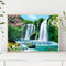 Painting By Numbers Kit DIY Flower Waterfall Canvas Oil Art Picture Craft