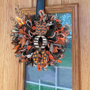 Halloween Decoration Wreath Pumpkin BOO Front Door Halloween Party Hanging.