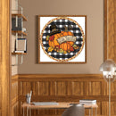 pumpkin Diamond Painting Full Round Rhinestone Wall