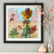 Kids Girl 5D DIY Full Drill Round Diamond Painting Rhinestone Mosaic Picture Set