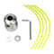 Aluminum Grass Trimmer Head With 4Lines Brush Cutter Lawn Accessories Head V9D2