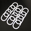 #QZO Packung mit 12 Duschvorhang-Haken-Aufhänger Plastikring Bad Drape Schleife