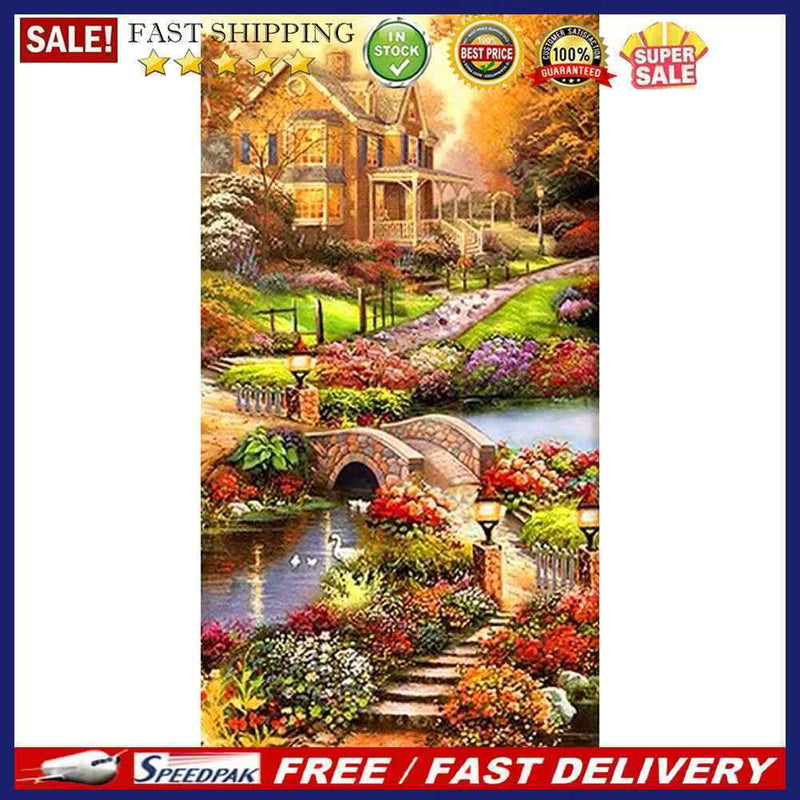Idyllic 5D DIY Full Round Drill Diamond Painting Embroidery Cross Stitch Gi