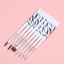 Gel Nail Art Brush Set Acrylic Dotting Nail Liner Painting Pen Carving Drawing