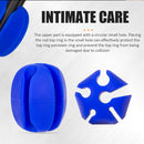 Fishing Rod Stop Egg Shape Jammed Protection Fix Bait Fishing Gear (Blue) Newly