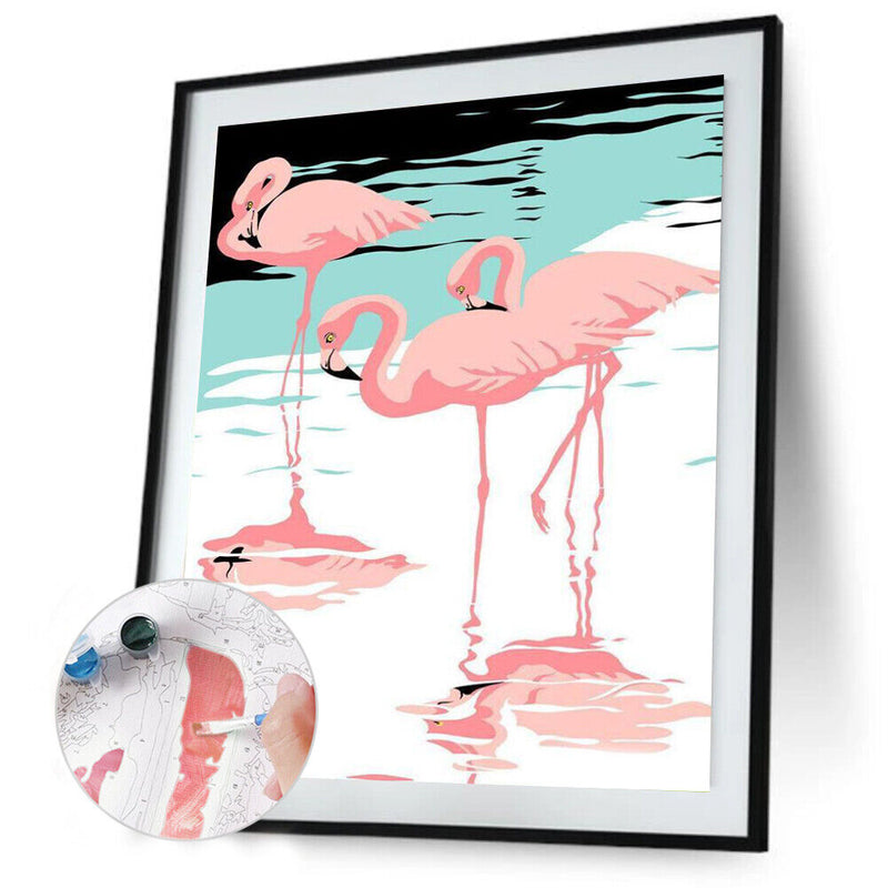 Frameless Painting By Numbers Art Animals Words DIY Digital Painting On Canvas