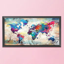 Cross Stitch Kits DIY Map 11CT Printed Embroidery 40x85cm (SZX112)