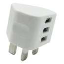 UK Mains Charging Wall Charger USB Receiver Adapters 3 Pin Plug Charger Adapter