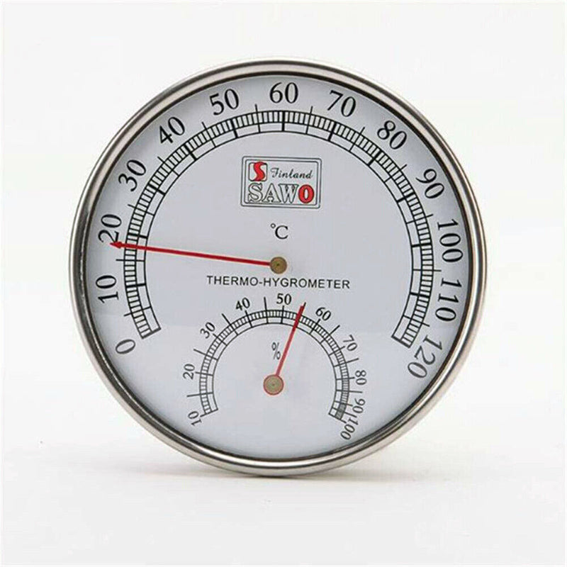 Thermometer Hygrometer Metal Case Sauna Room Temperature and Humidity Meter