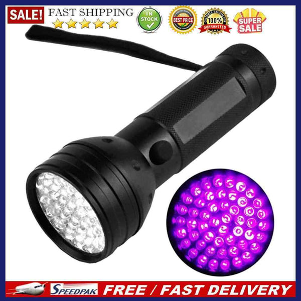 Ultraviolet Torch Waterproof 395-400nm Handheld LED UV Flashlight w/ Wrist