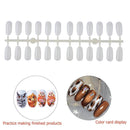 240pcs False Nail Tips Polish Gel DIY Nails Display Shelf Nail Art (Beige) Newly