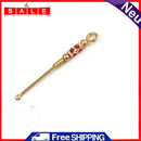 Portable Ear Wax Pickers Keychain Ear Picks Spoon Curette (A Red Green)