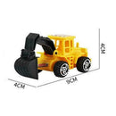 6 Pcs Digger Tractor Baby Toys Shower Birthday Cake Toppers Party C9L1 D1I0