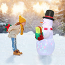 Rotate LED Luminous Inflatable Snowman Air Pump Christmas Holiday Party Ornament