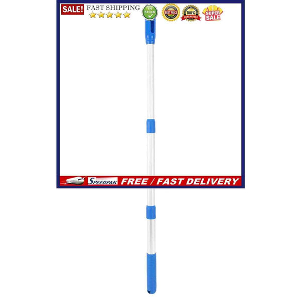 Telescopic Pool Rod Pole 3-Section Aluminum Alloy Leaf Skimmer Net Grip Han