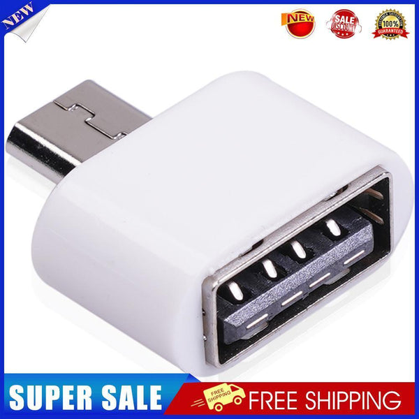 Micro USB Cable Adapter USB 2.0 to USB OTG Converter for Mouse (White 1pc)