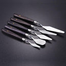 Mixed 5Pcs Stainless Steel Scraper Set Spatula Spatula for Artists Oil Painting We