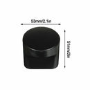 Public Toilet Bathroom Black Round Shape Knob Partition Handle Handle Plastic