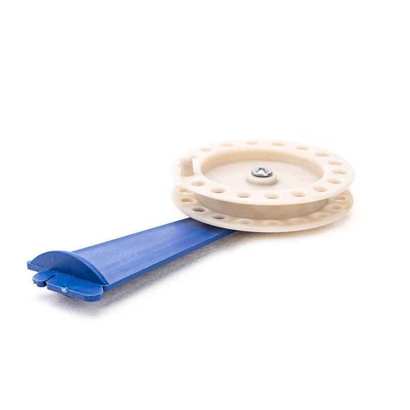 Portable, Durable ABS Winter Ice Fishing, Blue Flag, Hand Tapping