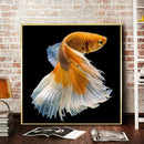 Golden Fish Full Drill Round Diamond Painting DIY Mosaic Kits Home Decor
