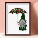 Christmas Gnome Oil Paint By Numbers Set Canvas Drawing DIY Coloring Picture Kit