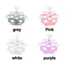 Acrylic Lotus shape Palette Tool Nails Polish Practice Nail Art Display Stand