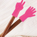6pcs Cute Knitting Needles Point Caps Gesture Shape Needle Tip Stopper Protec
