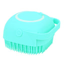 Pet Dog Massage Shampoo Brush Cat Bath Shower Brush Cleaning Comb (Yellow)