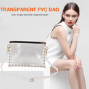 Korean PVC Waterproof Clear Handbag Women Small Zipper Travel Messenger Bag