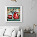 DIY Coffee Time Oil Paint by Numbers Acrylic Drawing Kit Coloring Picture G