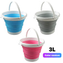 Foldable Bucket with Handle-Portable Pail Multi Purpose Bucket for Beach Camping