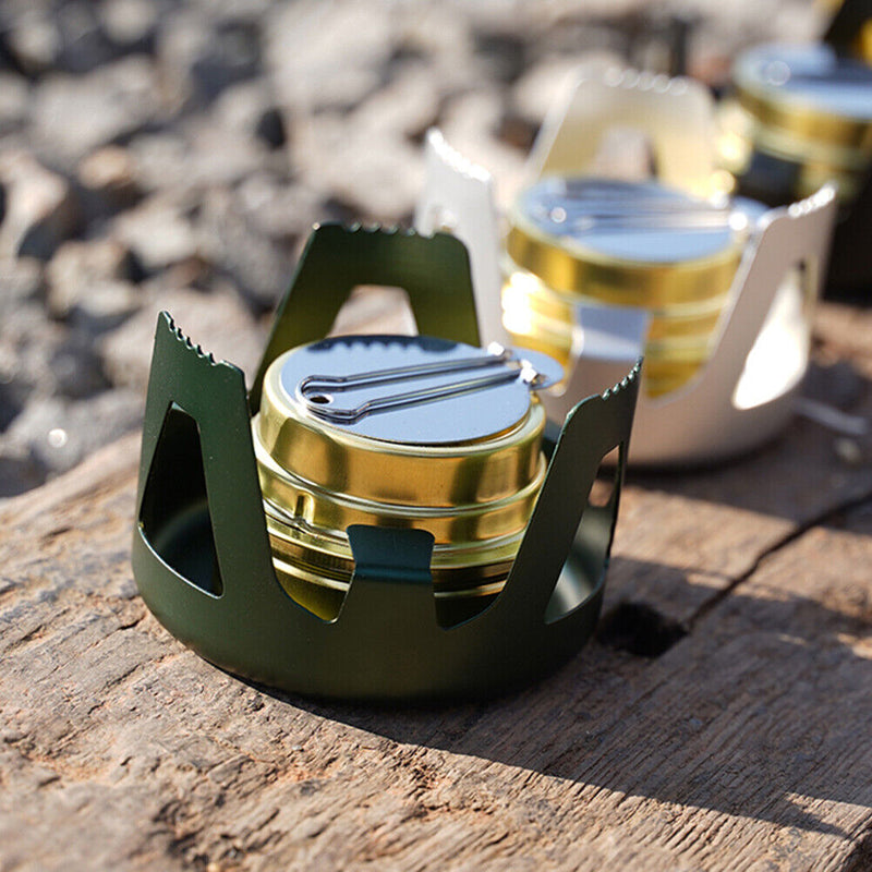 Mini Alcohol Stove Outdoor Camp Tourist Picnic Cooking Stove (Dark Green) Newly