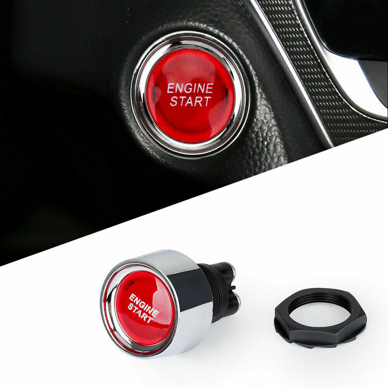12V/24V 50A Car Engine Start Push Button Keyless Start Button Ignition Starter