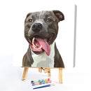Animals Paint By Numbers Frameless DIY Handmade Picture On Canvas (Dog)