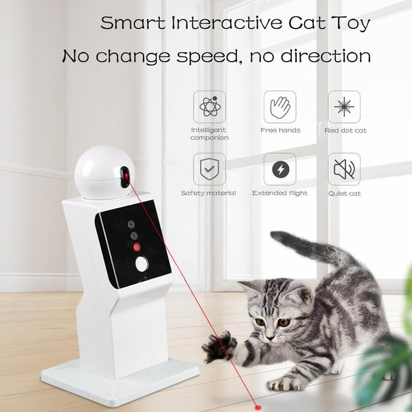 USB Charging Automatic Cat Toys LED Machine Cat Exercise Training Playing#