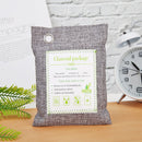 200g Activated Bamboo Charcoal Air Purifying Bag Car Home Deodorant (Grey) Newly
