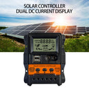 12V 24V Solar Charge Controller USB LCD Display Solar Panel Voltage Regulator