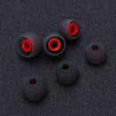 6pcs In Ear Earphone Silicone Earbuds Replace for KZ Headset (Gray+Red) Newly