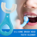 Kids Whole Mouth Toothbrush with Handle Silicone Brush Head Gift for Toddler