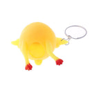 Vent Chicken Whole Egg Laying Hens Crowded Stress Ball Keychain Kids Toys